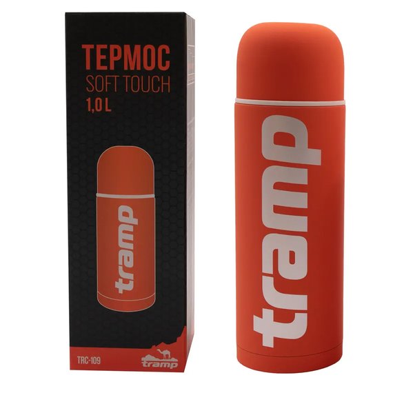 Термос Tramp Soft Touch 1.2 л оранжевый UTRC-110-orange, Цвет: Оранжевый, изображение 2