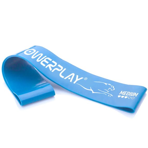 Резинка для фитнеса PowerPlay 4113 Mini Power Band 0.8 мм 5-10 кг синяя (PP_4113_Blue), Нагрузка: 5-10 кг