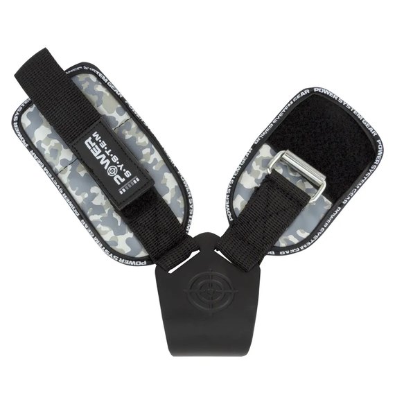 Крюки для тяги на запястье Power System PS-3370 Hooks Camo Black/Grey XL (PS_3370_Black/Grey XL), Размер: XL, Цвет: Camo, изображение 3