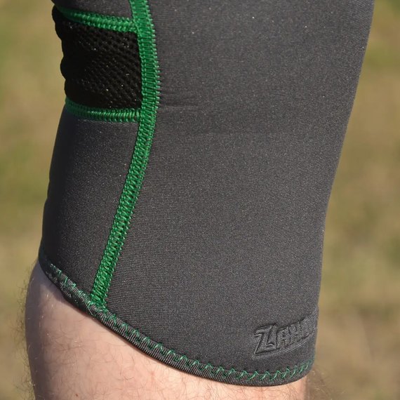 Наколенник MadMax MFA-294 Zahoprene Knee Support Dark Grey/Green L (MFA-294_L), Размер: L, изображение 3