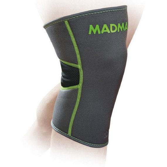 Наколенник MadMax MFA-294 Zahoprene Knee Support Dark Grey/Green M (MFA-294_M), Размер: M