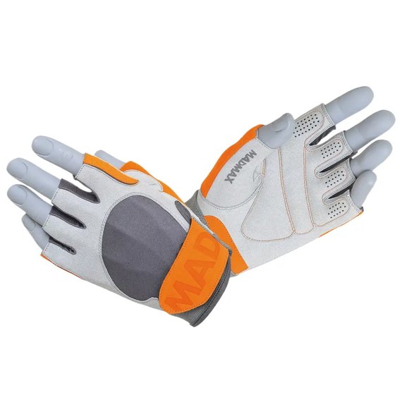 Перчатки для фитнеса MadMax MFG-850 Crazy Grey/Orange XXL (MFG-850_XXL), Размер: XXL