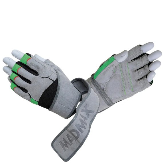 Перчатки для фитнеса MadMax MFG-860 Wild Grey/Green L (MFG-860_L), Размер: L