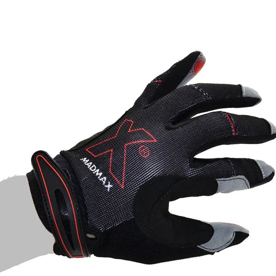 Перчатки для фитнеса MadMax MXG-103 X Gloves Black/Grey M (MXG-103-BLK_M), Размер: M, изображение 2