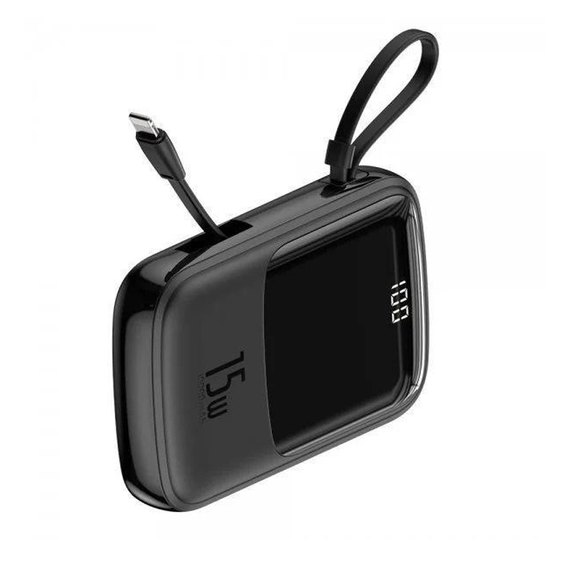 Повербанк Baseus Qpow Digital Display Quick Charging 10000 mAh 15W Black (2020000356929), Колір: Чорний, зображення 3