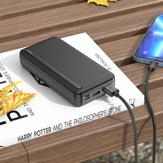 Повербанк HOCO J91A 20000 mAh Black (6931474769923), Ємність: 20 000 mAh, Колір: Чорний, зображення 4
