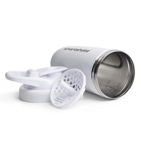 Шейкер спортивний SmartShake Reforce Stainless Steel 30oz/900ml White (11150203), Колір: White, зображення 3