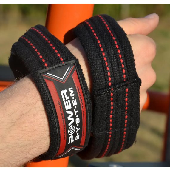 Силовые ремни Power System PS-3405 Figure 8 Black/Red L/XL (3405RD-5), Размер: L/XL, Цвет : Black/Red, изображение 3