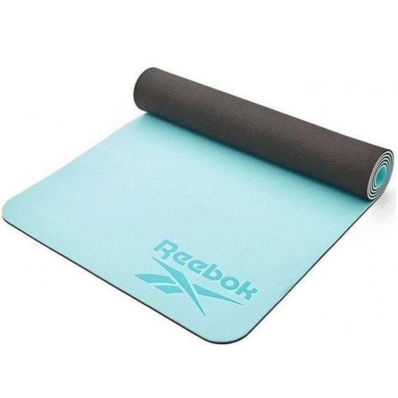 Коврик для йоги Reebok Double Sided Yoga Mat синий 176х61х0,6 см (RAYG-11042BL), Цвет : Синий, изображение 5