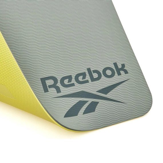 Килимок для йоги Reebok Double Sided Yoga Mat зелений 176х61х0,6 см (RAYG-11042GR), Колір: Зелений/Жовтий, зображення 5