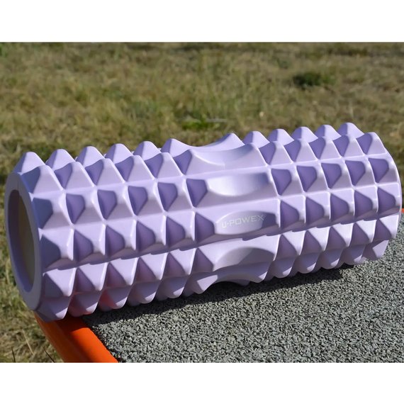Массажный роллер U-Powex EVA foam roller 33x14 см Type 2 Purple (UP_1010_T2_Purple), Цвет : Фиолетовый, изображение 6