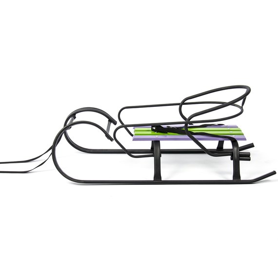 Санки Vitan Снегирь (черная текстура + спинка + цветная планка) 2130034, Цвет: Чёрный, изображение 2