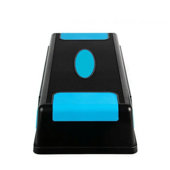 Степ-платформа PowerPlay 4329 3 уровня 12-17-22 см Profi Step Черно-голубая (PP_4329_(3)_Black/Blue), изображение 4