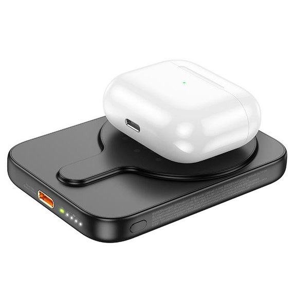Повербанк HOCO Easy magnetic fast charging J117 5000 mAh Black (000010080), Цвет : Чёрный, изображение 3