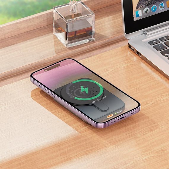 Повербанк HOCO Easy magnetic fast charging J117 5000 mAh Black (000010080), Цвет : Чёрный, изображение 5