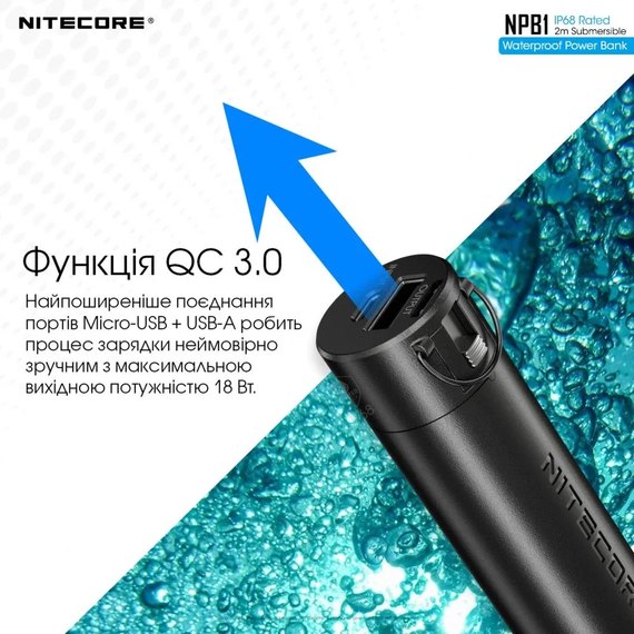 Повербанк Nitecore NPB1 18W 5000mAh (6-1361_1), изображение 11