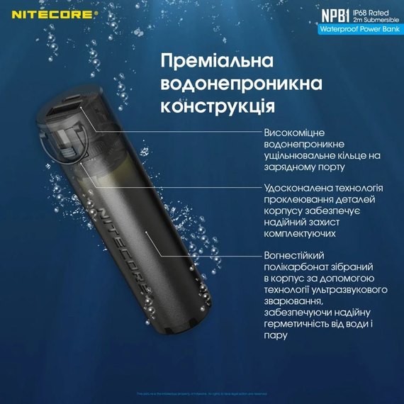 Повербанк Nitecore NPB1 18W 5000mAh (6-1361_1), изображение 4