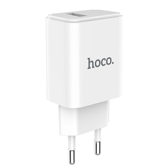 Зарядное устройство Hoco Victoria C61A 1USB, 2,1A White (000001960), изображение 2