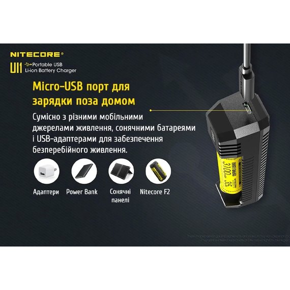 Зарядное устройство Nitecore UI1 (6-1350_1), изображение 6