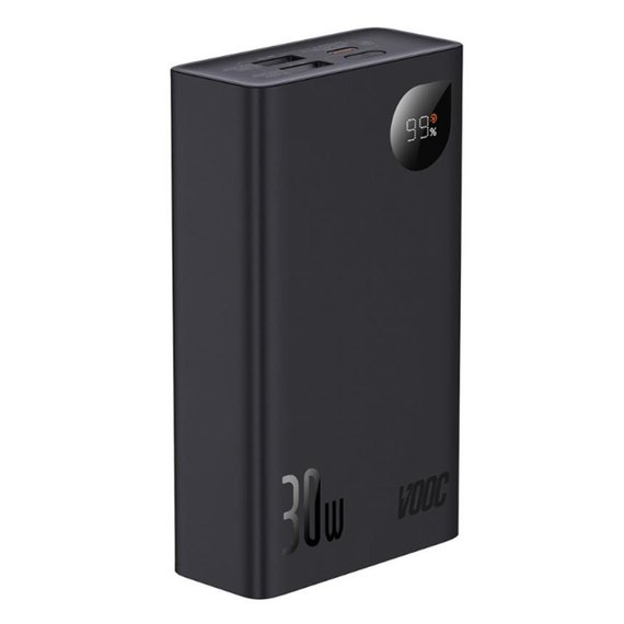 Повербанк Baseus Adaman2 Digital Display Fast Charge 20000 mAh 30W Black (000010158), изображение 2