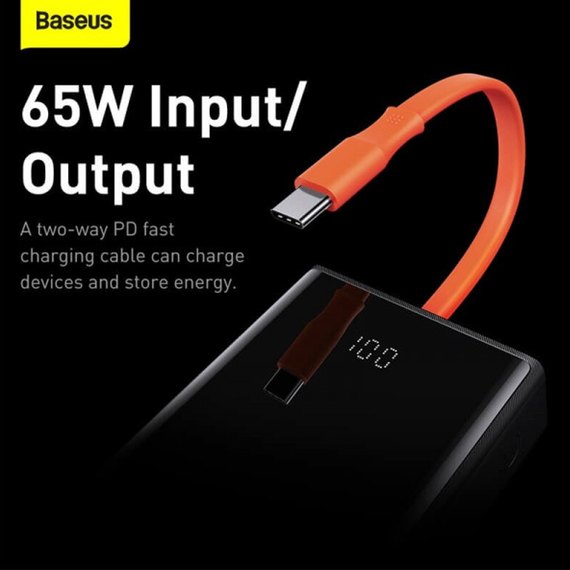 Повербанк Baseus Elf Digital Display 20000 mAh 65W Black (PPJL000001), зображення 13