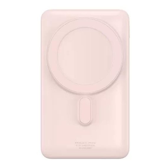 Повербанк Baseus Magnetic Bracket Wireless Fast Charge 10000 mAh 20W Pink (000008982), Цвет : Розовый