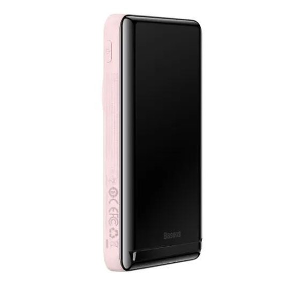 Повербанк Baseus Magnetic Bracket Wireless Fast Charge 10000 mAh 20W Pink (000008982), Цвет : Розовый, изображение 5
