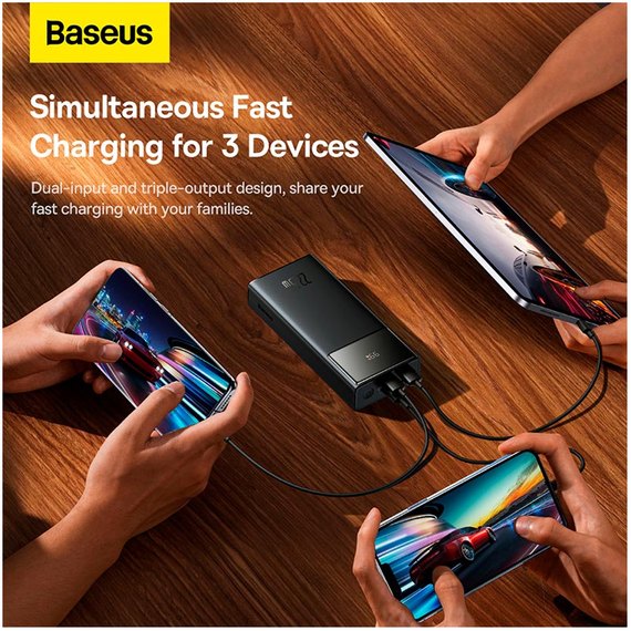 Повербанк Baseus Star-Lord Digital Display Fast Charging 20000 mAh 22.5W Black (000010154), зображення 9