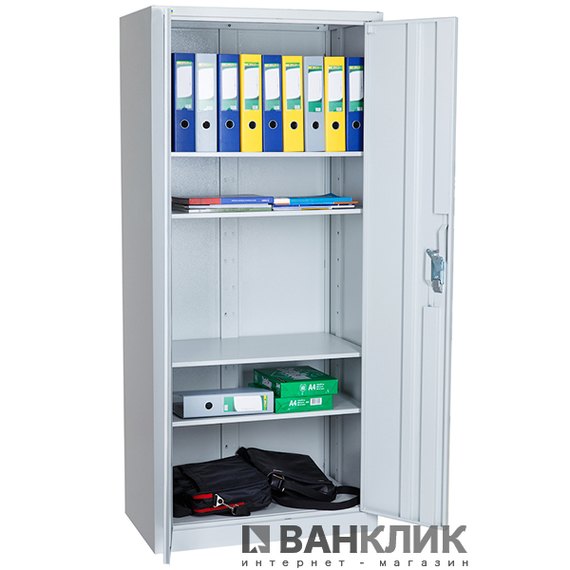 Офисный шкаф Ferocon ШБО 12-02-06х18х04-Ц-7035