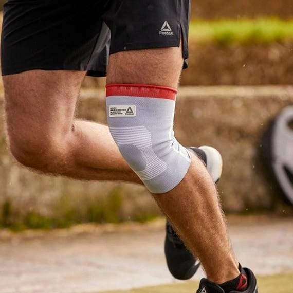 Фиксатор колена Reebok Speedwick Knee Support белый/красный S (RRSU-14323), Размер: S, изображение 8