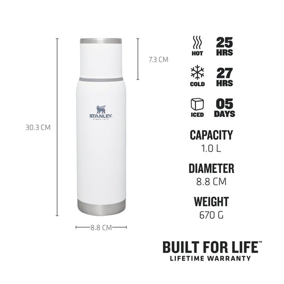 Термос Stanley Adventure To-Go Polar 1 л (1210001904101), Цвет: White, изображение 2