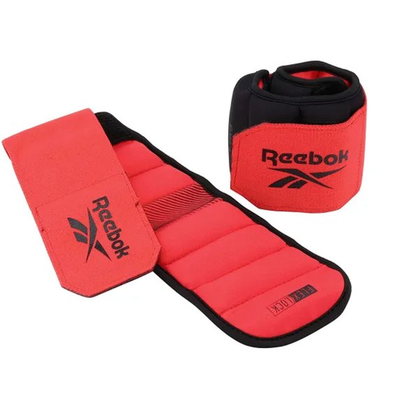 Утяжелители на щиколотки Reebok Flexlock Ankle Weight черный/красный 0.5 кг (RAWT-11270), Вес одного утяжелителя, кг: 0.5 кг, изображение 2