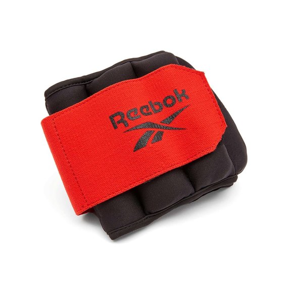 Обтяжувачі на зап'ястя Reebok Flexlock Wrist Weights чорний/червоний 1 кг (RAWT-11261), зображення 2