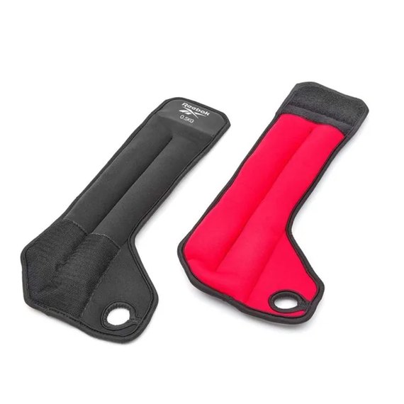 Утяжелители на запястья Reebok Wrist Weights черный/красный 0.5 кг (RAWT-11210), изображение 4