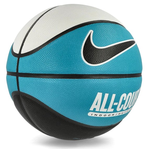 Мяч баскетбольный Nike EveryDay All Court 8P Deflated White/Teal Nebula/Black/Black size 7 (N.100.4369.110.07), изображение 2