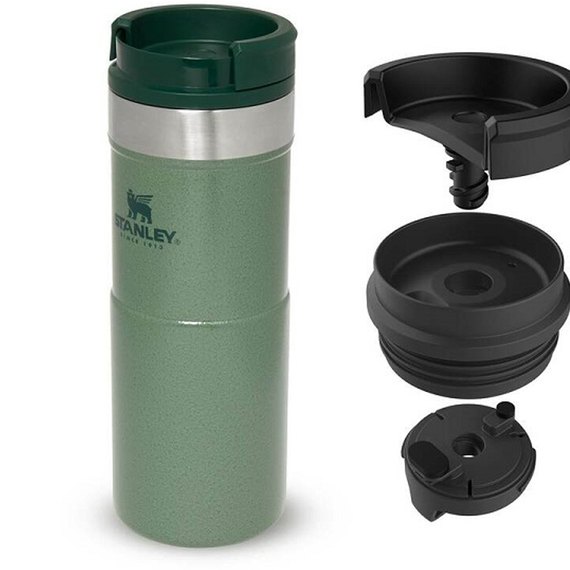 Термочашка Stanley Classic Never Leak Hammertone Green 0.35 л (6939236382922), Цвет: Hammertone Green, изображение 2