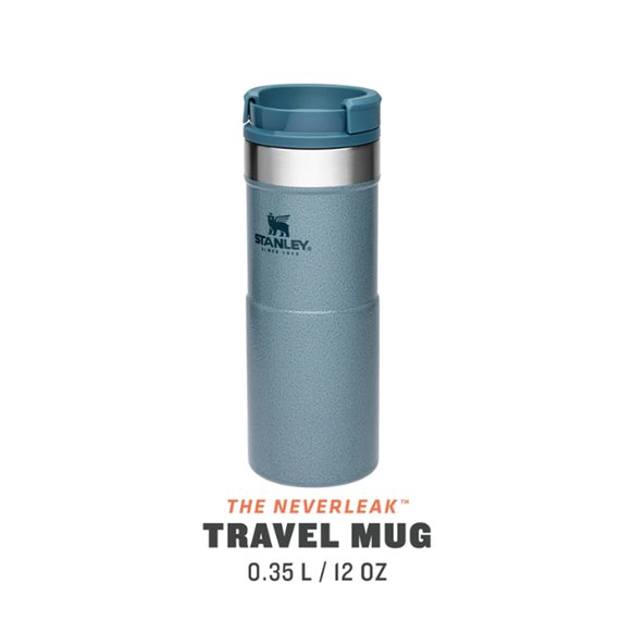 Термочашка Stanley Classic Never Leak Hammertone Ice 0.35 л (6939236382953), Цвет: Hammertone Ice, изображение 3