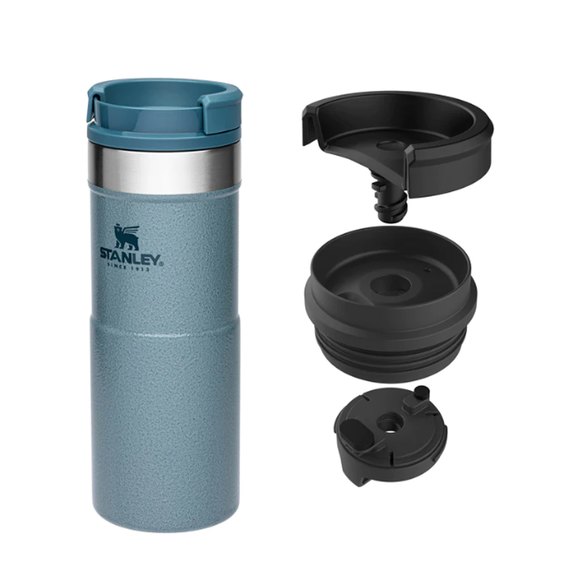 Термочашка Stanley Classic Never Leak Hammertone Ice 0.35 л (6939236382953), Цвет: Hammertone Ice, изображение 4