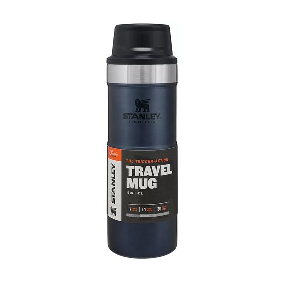 Термочашка Stanley Classic Trigger-action Nightfall 0.47 л (6939236348096), Цвет: Nightfall, изображение 4