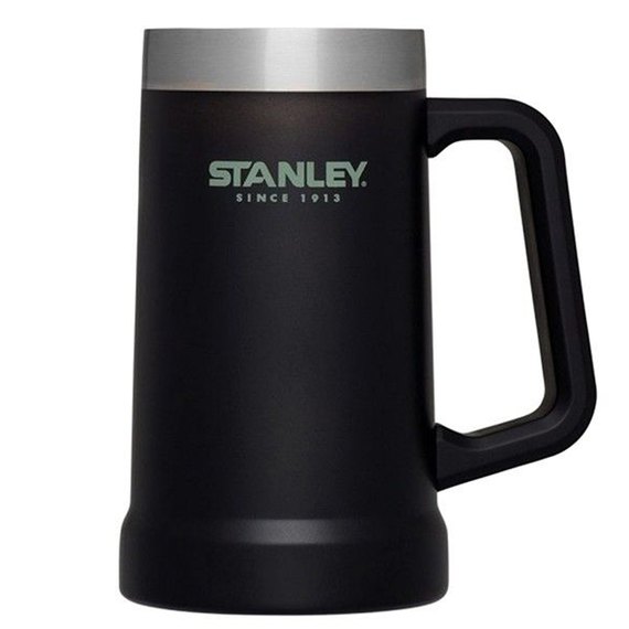 Термокружка пивная Stanley Adventure Stein Matte Black 0.7 л (6939236348348)