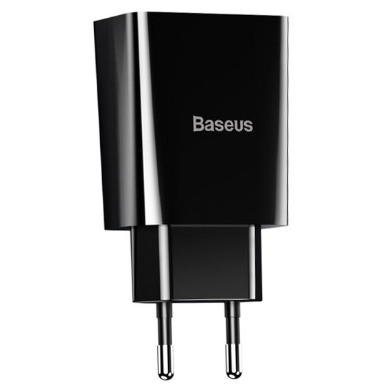 Зарядное устройство Baseus Speed Mini Dual U Charger 2USB, 2A, 10.5W Black (000005119), Цвет: Black, изображение 3