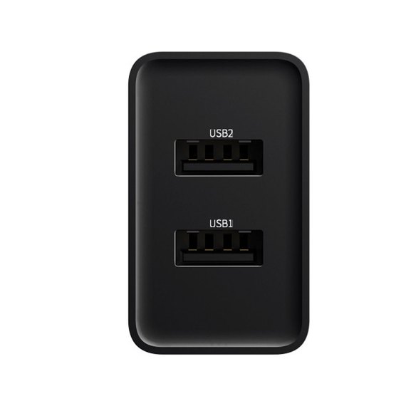 Зарядное устройство Baseus Speed Mini Dual U Charger 2USB, 2A, 10.5W Black (000005119), Цвет: Black, изображение 8