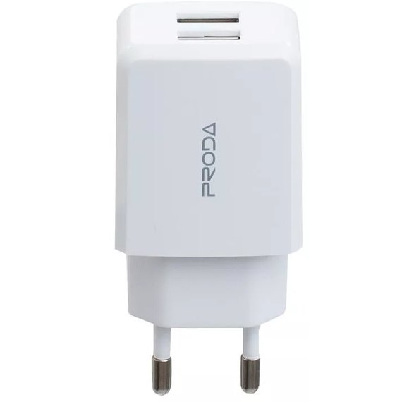 Зарядний пристрій Proda Type-C cable Linshy Pro PD-A22 2USB, 2.1A White (000003912), зображення 3