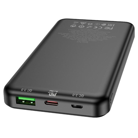 Повербанк HOCO J87 10000 mAh 20W QC3.0 Black (6931474761019), Колір: Чорний, зображення 6