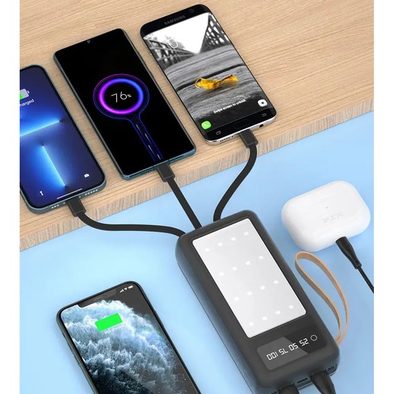 Повербанк Kingleen PZX C161 30000 mAh Black (6957013600083), изображение 5