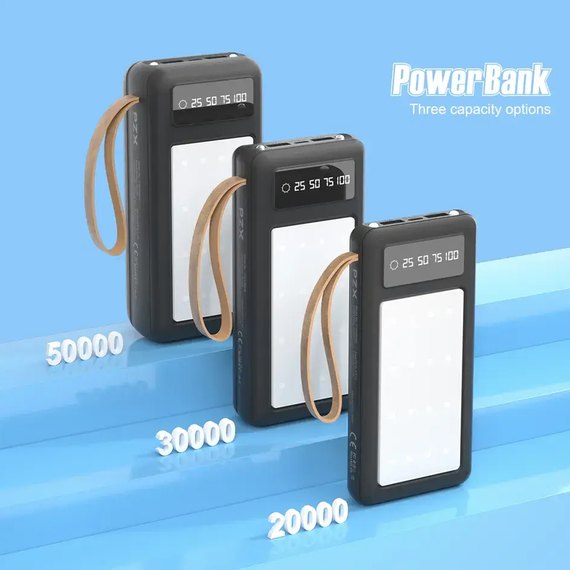 Повербанк Kingleen PZX C161 30000 mAh Black (6957013600083), изображение 7