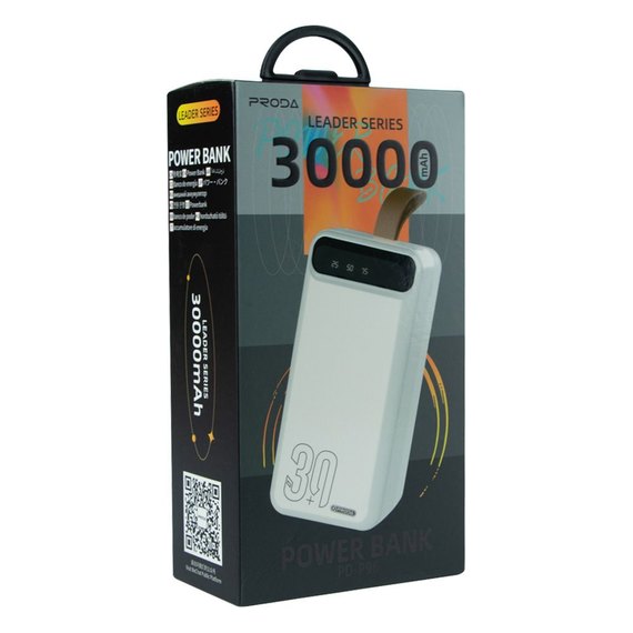 Повербанк Remax Proda PD-P96 Leading series 30000 mAh White (6974908270961), зображення 2
