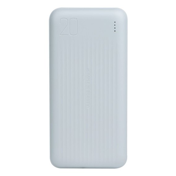 Повербанк XO PB302 20000 mAh White (6920680831944)