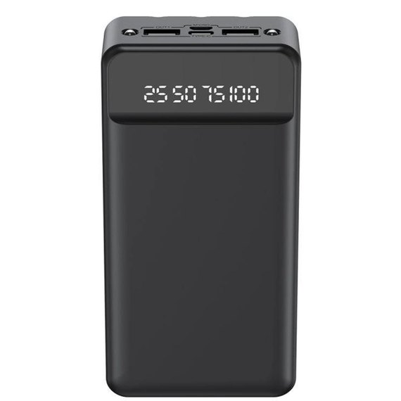 Повербанк XO PR163 with emergency lighting 20000 mAh Black (6920680829866), Колір: Чорний, зображення 2