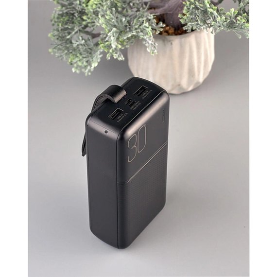 Повербанк XO PR199 Light Display 30000 mAh Black (6920680835676), зображення 5